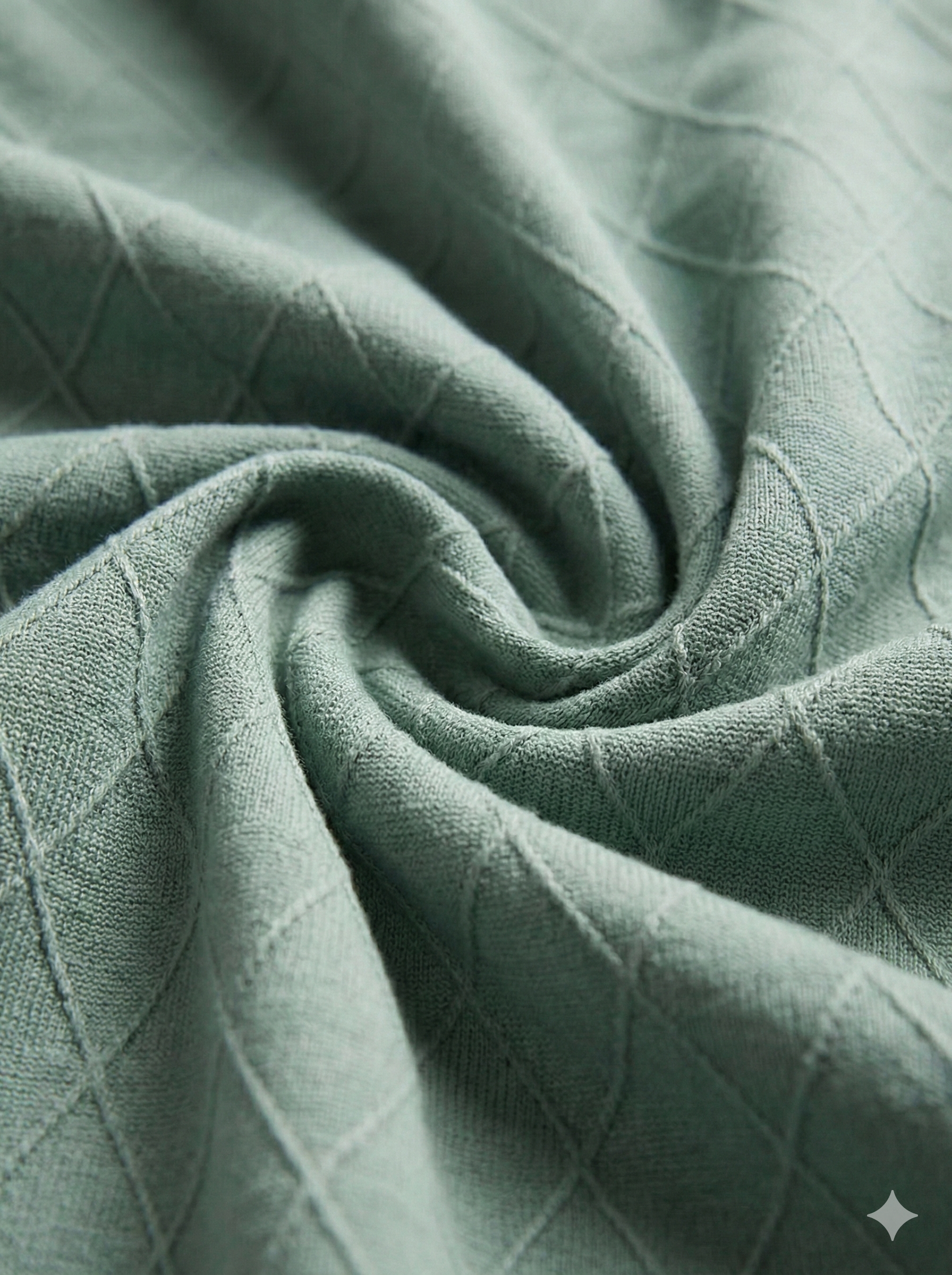 Crazybee <> Textured Diamond_ Sage Green