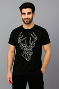 Crazybee Regular Black Unicorn T-shirt