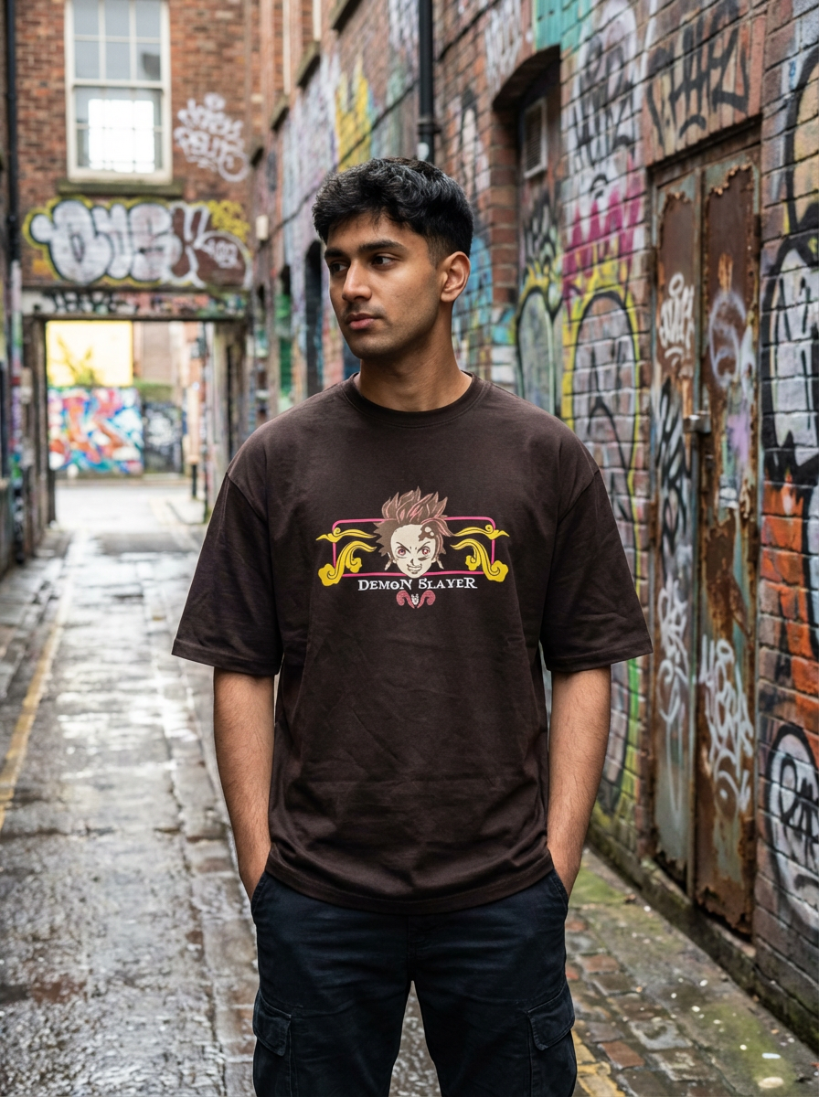 CrazyBee Cotton T-shirt <> Demon Slayer Coffee