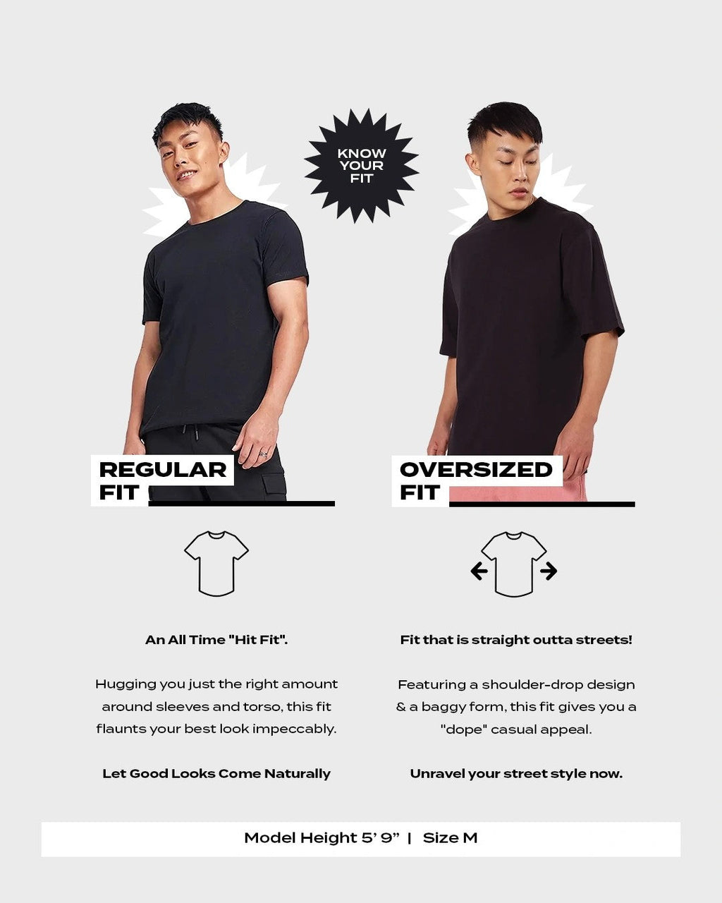 Oversized Black t shirt - GreenPanda