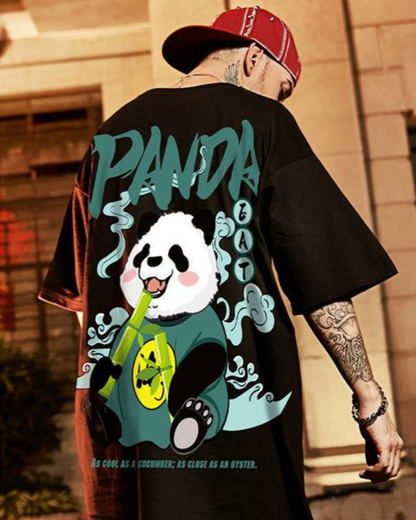 Oversized Tshirt Panda Cool Back