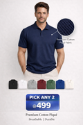 Pack of 2 - Polo Collar Neck Tshirt - (Select)