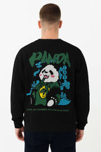 CrazyBee Back Printed <> Panda Cool Sweatshirt ZOP