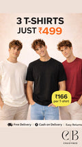 Pack Of 3 Plain tshirts > (Maroon, Off-white, Black )