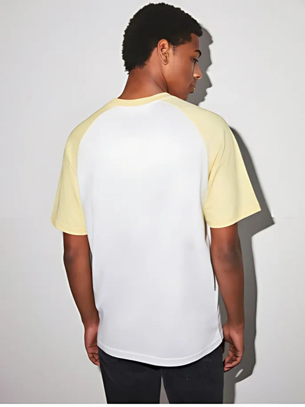 Oversized T shirt Stylish Tshirt - Crazybee - WhitewithOffWhiteSleeve