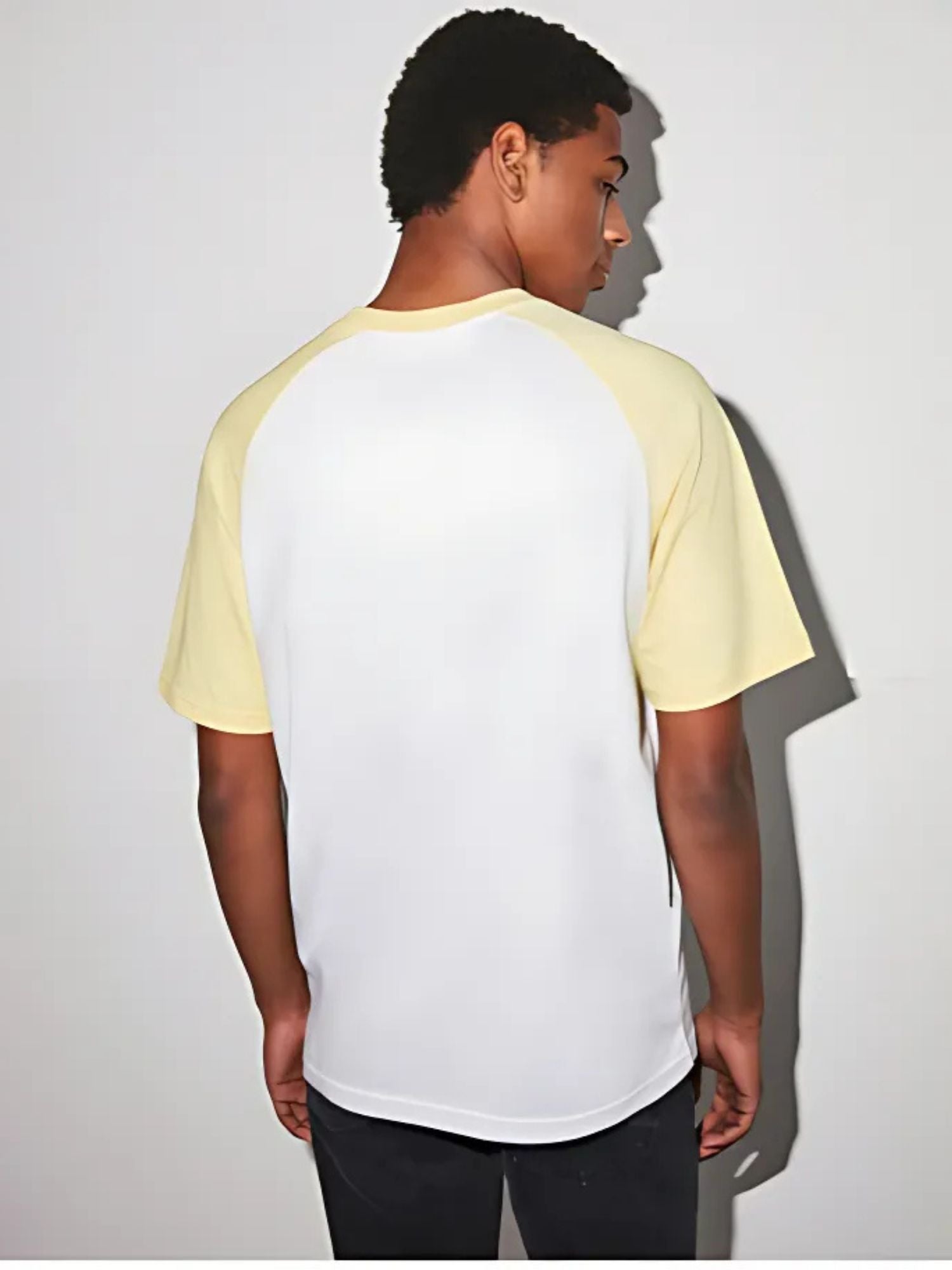 Oversized T shirt Stylish Tshirt - Crazybee - WhitewithOffWhiteSleeve