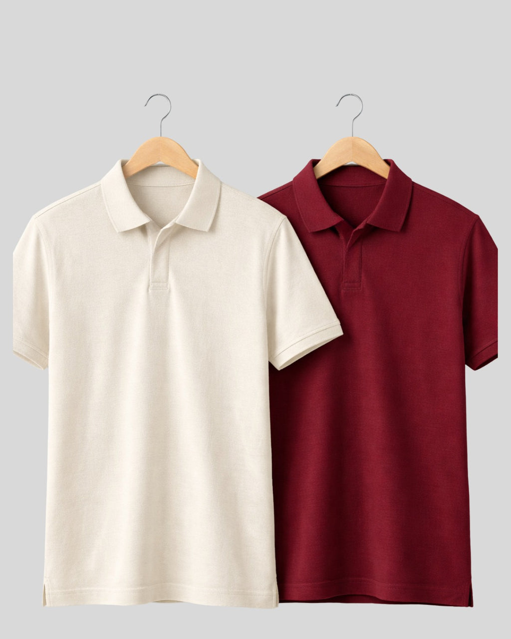Pack of 2 Offwhite, Maroon t-shirts combo for men - MavinClub