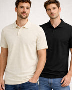 Pack of 2 Off White, Black, White t-shirts combo for men - MavinClub