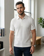 Men's White polo t-shirt - MavinClub Crazybee