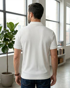 Men's White polo t-shirt - MavinClub Crazybee