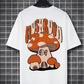 Oversized T shirt Over sized Tshirts - Mushroom