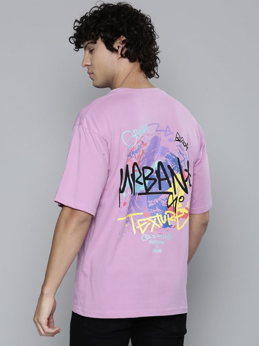 Crazy bee Oversize Back print T-shirt :URBANIC