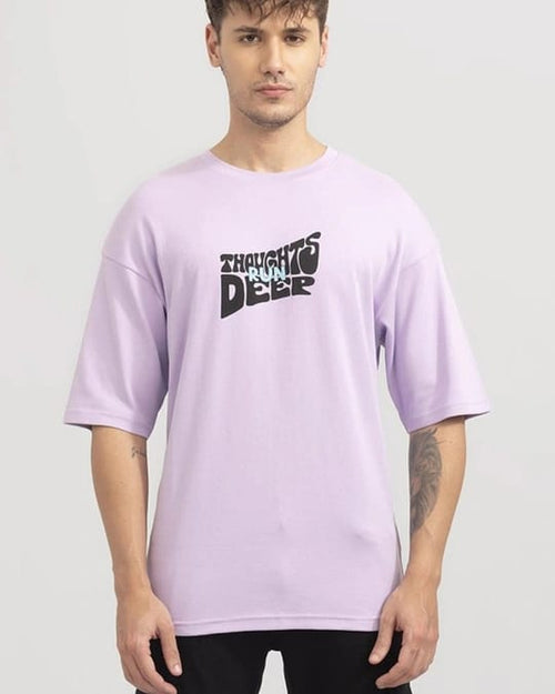 Crazy bee Oversize Back print T-shirt : DEEP THOUGHTS