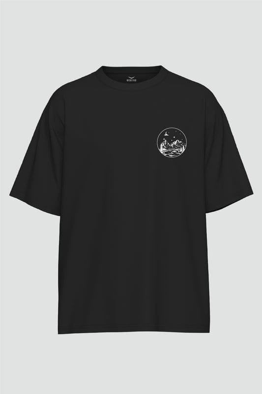 Crazybee <> Black Backprint Tshirt - Lunar