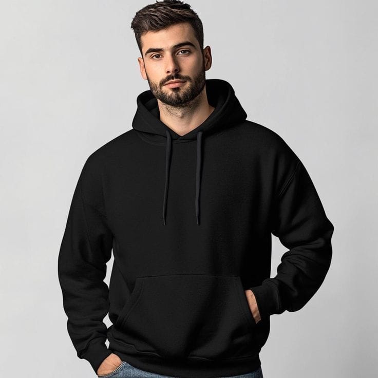 CRAZYBEE<> Plain Black hoodie