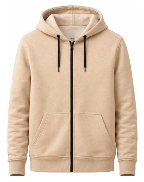 Crazybee <> Zipper Beige Hoodie