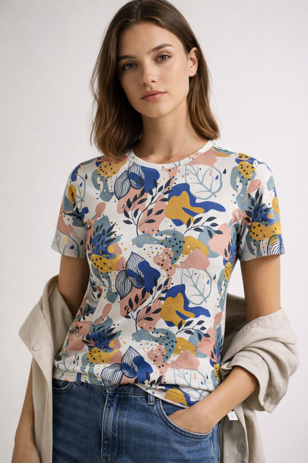 Oversized tshirt Cotton Rib 1