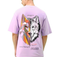 Oversize  t-shirt mens - Crazy Bee- Wild Lavender