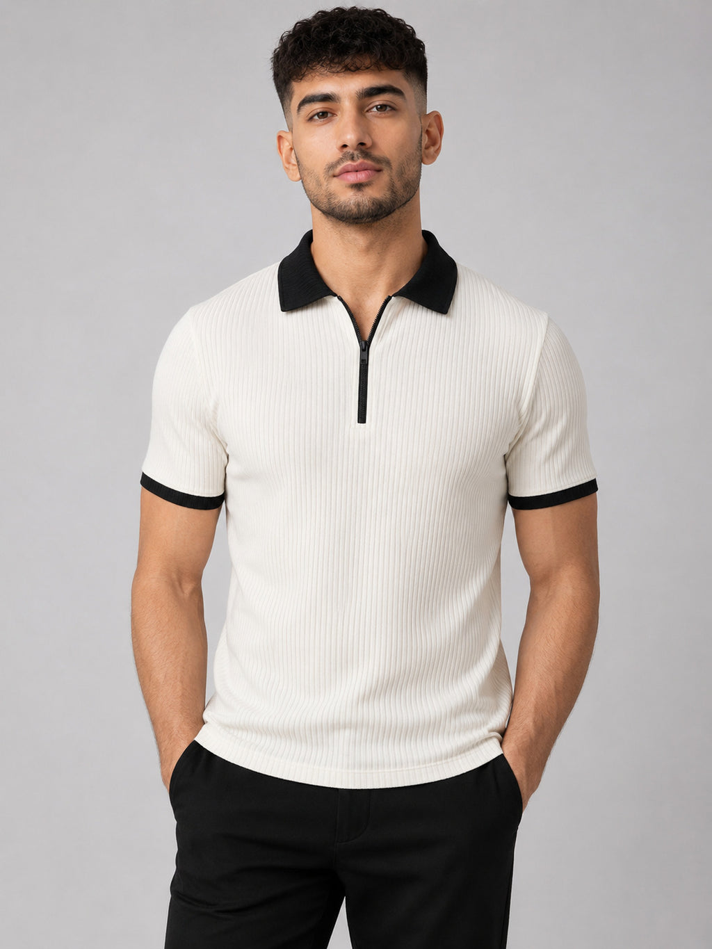 Crazybee _ Zipper Polo-