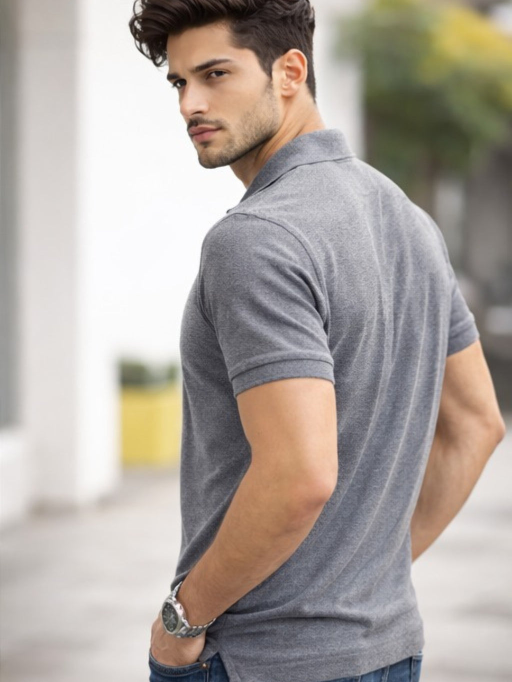 Pack of 2 Off White, Dark Grey, White t-shirts combo for men - MavinClub