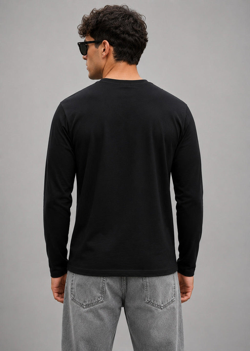Pack of 2 FullSleeve- Looper Tshirt-Beige & Black