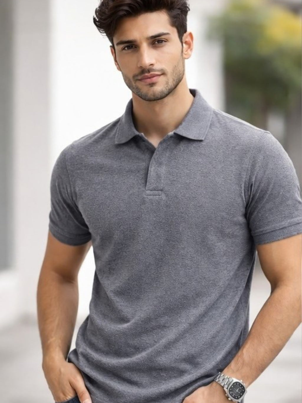 CrazybEE <> Matty_ Grey_Polo