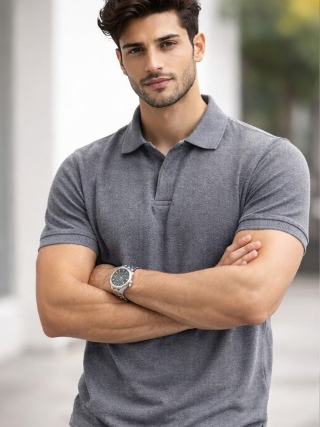 CrazybEE <> Matty_ Grey_Polo