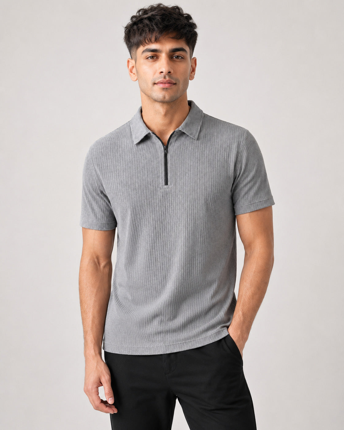 Crazybee _ Zipper Polo-