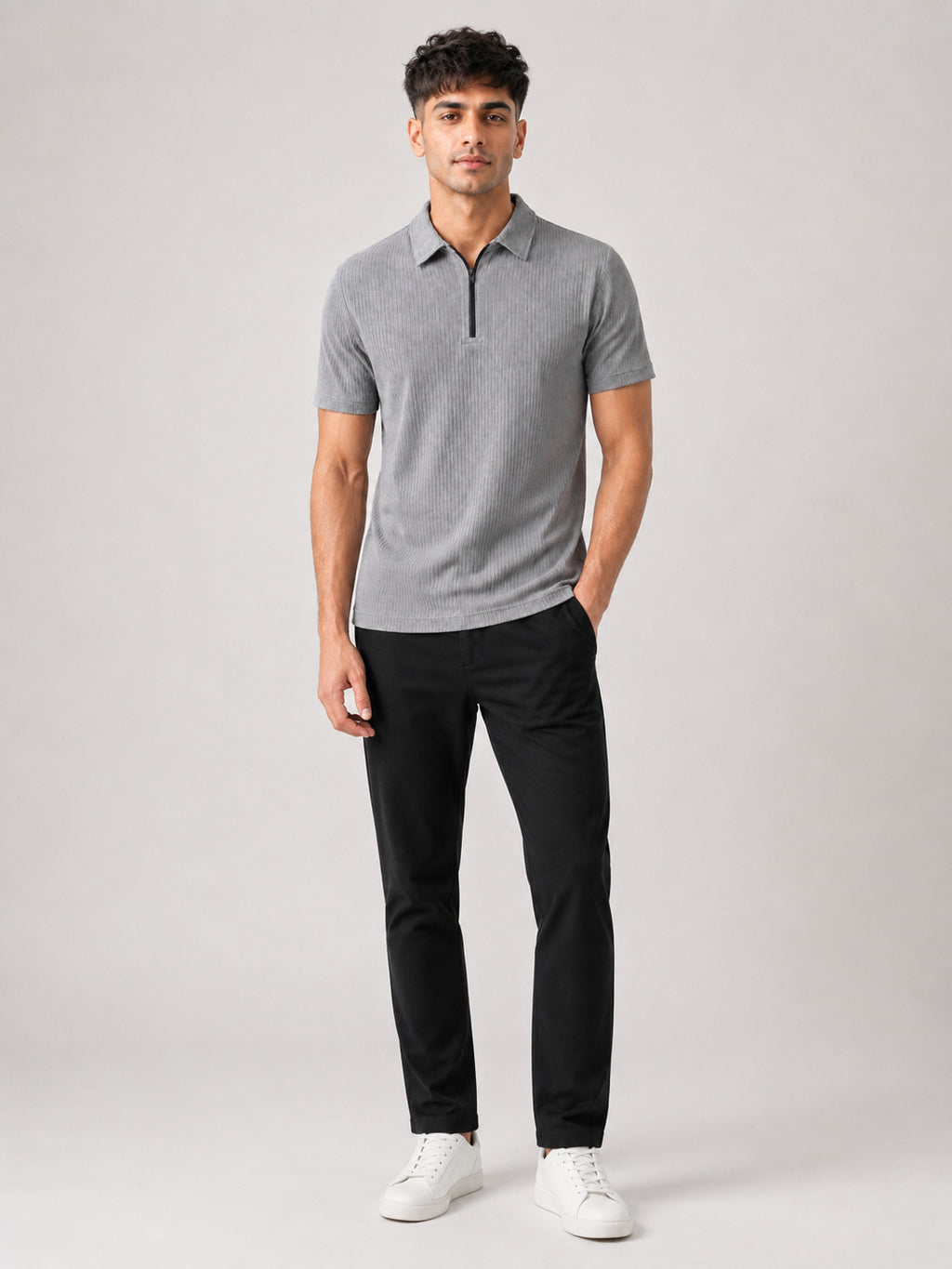 Crazybee _ Zipper Polo-