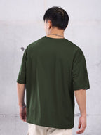 Oversize Plain Olive T-shirt