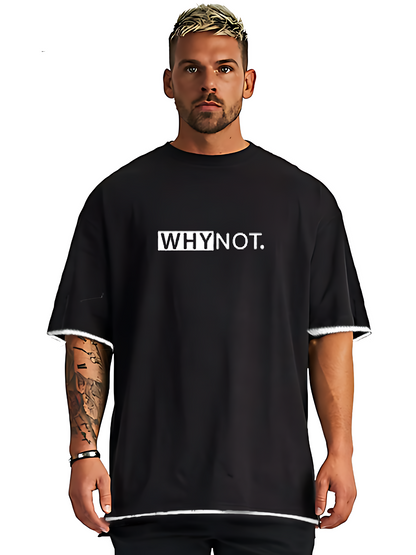 black oversized tshirt for men