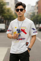 Oversized T shirt drop shoulder t-shirt fashion - Password