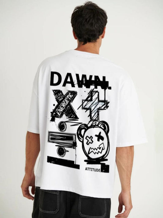 Back print tshirt - Crazybee - DAWN