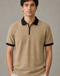 Zipper_diamond_Beige/Black